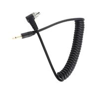 Flash per PC Flash Flasher, 2,5 mm a maschio Fotocamera professionale Flash per PC Cavo di sincronizzazione Extender 100 cm con blocco a vite Cavo a spirale esteso per innesco flash della fotocamera