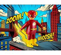 Flash Playmobil DC Comics Justice League - Kinder Maxi Egg Surprise Figure 10 CM