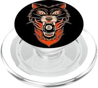 Flash Tatuaggio Biliardo 8 Palline Lupo Mannaro PopSockets PopGrip per MagSafe