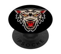 Flash tatuaggio testa di lupo PopSockets PopGrip Adesivo