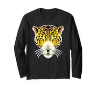 Flash Tatuaggio Testa Leopardo Ghepardo Maglia a Manica