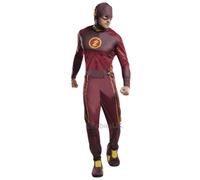 Flash Uomo Costume Supereroe Dc Comics Autorizzato Adulti Vestito