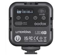 Flash videocamera Godox LED6R RGB portatile 6W 6500K 1800mAh USB-C