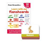 Flashcard Di Lettere E Numeri | Set Da 100 Carte Sensoriali Con Parole - Strumenti Di Apprendimento Per Bambini E Bambine Dai 1+ Anni Con Attività Interattive Per La Prima Educazione