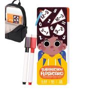 Flashcard matematica | Giochi di pratica matematica | Schede flash matematiche per bambini con 2 penne - per bambini, studenti elementari, ragazzi, ragazze bambini