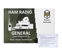Flashcard Premier - Flashcard per studio della licenza generale ARRL Ham Radio | Ogni domanda e risposta per l'esame di licenza generale (elemento 3) | Made in USA | *Data di entrata in vigore