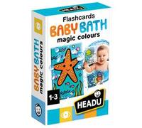 HEADU - Flashcards Baby Bath - Scopri La Magia Dei Colori Con L’Acqua | Carte Magiche per Bagnetto, Giochi Educativi Per Bambini 1-3 Anni, Cards Animali, Esperienza Sensoriale, Regalo Natale Pasqua