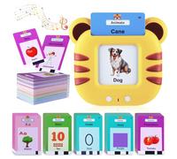 Flashcards Bambini Italiano e Inglese Schede Flash Cards Parlanti Bambini, Amico Vocabolo Gioco Italiano, Giochi Montessori 2 3 4 5 Anni, Imparare a parlare Alphabet Colori Numero Animali - 224 Parole