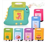 Flashcards Bambini Tedesco e Inglese, Carte Parlanti Giocattoli, Educativi Prescolari Lingua Imparare a Parlare 224 Parole, Vocabolo Gioco per Ragazzi Ragazze Bambini in Età Prescolare 2-6 Anni