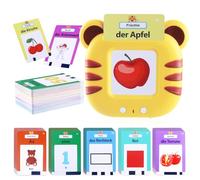 Flashcards Bambini Tedesco Schede Flash Cards Parlanti Bambini, Amico Vocabolo Gioco, Giochi Montessori 2 3 4 5 Anni, Imparare a parlare Alphabet Colori Numero Animali