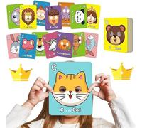 Flashcards Montessori Alfabeto per Bambini 2 3 Anni - 26 Carte Educative ABC con Lettere e Animali Divertenti, Gioco Alfabeto e Memory per Imparare l’Inglese, Giochi Educativi per Bambina e Bambino