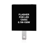 Flasher Relay Eccezionale, 12V LED Flasher Relè, Soluzione di Ricambio Elettronico per Motocicletta, Velocità Regolabile, Indicatore di Direzione LED 2 Pin