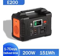 Flashfish E200 Centrale elettrica portatile Generatore solare da 200 W Batteria al litio da 151 Wh Backup domestico Alimentazione mobile urgente per campeggio all'aperto