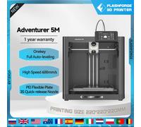 Flashforge Adventurer 5M Stampante 3D Ad alta velocità Livellamento completamente automatico Estrusore diretto Piastra PEI flessibile Recupero della perdita di potenza