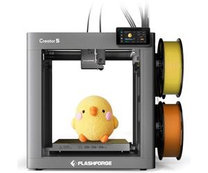 Flashforge Creator 5 Multicolore Stampante 3D con 4 Testine Indipendenti, Stampante 3D Multimateriale con Calibrazione e Livellamento Completamente Automatici, Velocità Massima: 600 mm/s