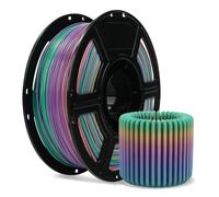 FLASHFORGE Filamento elastico/TPU95A per stampanti 3D da 1,75 mm, elevata elasticità e durata per prototipi morbidi, oggetti da indossare e parti funzionali, bobina da 1 kg (caramella dell'arcobaleno)