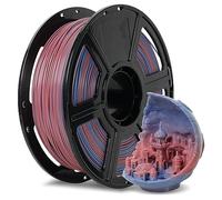 FLASHFORGE Filamento per stampante 3D 1,75 mm, filamenti per stampante 3D 1 kg di bobina - precisione dimensionale +/- 0,02 mm, ecologico, senza fumo e senza odore (rosa e blu, PLA)