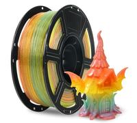 Flashforge Filamento per stampante 3D in cristallo PLA 1,75 mm, materiale di stampa 3D, precisione dimensionale della bobina +/- 0,02 mm, adatto per la maggior parte delle stampanti FDM/FFF (fantasia