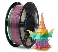 Flashforge Filamento per stampante 3D in PLA trasparente, 1,75 mm, materiale per stampa 3D, precisione dimensionale della bobina +/- 0,02 mm, compatibile con la maggior parte delle stampanti FDM/FFF