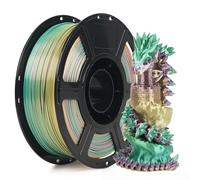 FLASHFORGE Filamento per Stampante 3D PLA Seta 1,75mm, Dreamy Trio Seta Lucida Filamento PLA Multicolore Arcobaleno con Cambio Rapido di Sfumatura di Colore, Texture Setosa e Lucentezza Ultra Elevate