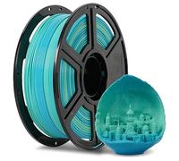Flashforge - Filamento per stampante 3D, sfumatura blu e giallo, filamento PLA 1,75 mm, 1 kg, bobina, precisione dimensionale +/- 0,02 mm, ecologico, senza fumo e nessun odore (giallo e blu, PLA)