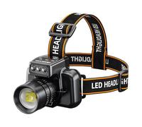 Flashlight Anteriore A LED - Lucio LED Ricaricabile - Con Luce Posteriore E Clip Per Il Campeggio | Portali Portatili Con Alta Luminosità | Batteria Lampada Da Trekking Esterna Con Grande Capacità E