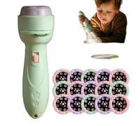 Flashlight di proiezione, apprendimento in età prescolare, luce della torcia dei cartoni animati, giocattolo proiettore, giocattoli educativi per ragazzi per ragazzi | Proiettore di torcia per bambini