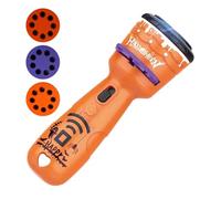 Flashlight Party Faility di Halloweens | Torcia di proiezione rotabile a 90 ° | Flashlight non slip con 24 diapositive | Giocattolo proiettore per vacanze luminose per bambini, casa, asilo, Natale, zu