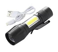 Flashlight ricaricabile tascabile, torcia a led lumen ad alto contenuto di torcia portatile impermeabile | Accessori da campeggio regolabili alla luce flash ricaricabili per il campeggio e la