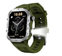 Flashlight Waterproof Blue Tooth Call Smartwatch Men Outdoor Smart Watches Sleep Heart Rate Health Monitoring Sports Fitness (SVGNS)