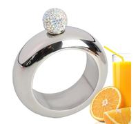 Flask Braccialetti Flask da donna, 3,5 Oz Bracciale | Bracciale Hip, Fiaschetta creativa in acciaio inox con bracciale e bracciale per club