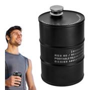 Flask da drinking Flasks, 750 ml, portatile, Flask in acciaio, 3,74 x 5,31 pollici, design compatto, resistente alle perdite, per hiking, picnics, backpacking, outdoor gatherings