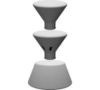 Flask Holder with Pen Organizer for Laboratory - Desktop Storage with Stopper