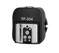 Flasser Hot Shoe TF334 Flasing Hot Shoe Sync Adattatore con connettore di sincronizzazione PC per A7S A7sii A7R A7RII A7II NEX6 Flash
