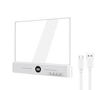 Flat Book - Lampada da lettura per il piacere della buonanotte | Illuminazione sottile ricaricabile con controllo continuo della luminosità e tecnologia Eye Comfort per lettura notturna, biblioteca e