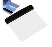 Flat Book Light, Transparent Book Page-Light, Rechargeable LED Panel Plate Booklamp for Reading in Bed at Night with 3 Colors and Timer, Portable Bookmark Lamp, Clip on Full Page Study Lamp for Kids