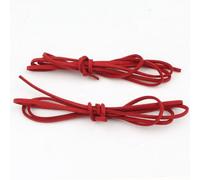 Flat Braided Leather Cord, 5M Rope For DIY Jewelry Bracelets Necklace Keychain Multicolor(Red)