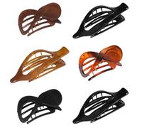 Flat Claw Clips for Women, Non Slip Horizontal Banana Hairgrips with Vintage Style, Comfortable Headdress Accessory for Thick or Thin Hair Styling for Mother Wife Girlfriend 8.5x4.3x4cm