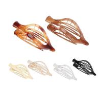 Flat Claw Clips - vintage design, alligator clip | retro French hair accessory, 6PCS strong hold claw set, classic non-slip grips for thick or thin hair styling and everyday hair management