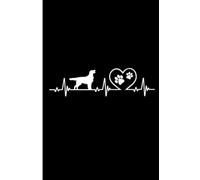 Flat-Coated Retriever Lover Heartbeat: Lined Journal Notebook Flat Coated Retriever Gifts for Flat-Coated Retriever lovers | 6" X 9" | 110 Blank Lined