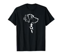Flat Coated Retriever Ritratto Silhouette Cani Maglietta