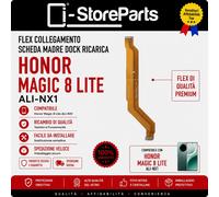 FLAT CONNESSIONE SCHEDA MADRE CONNETTORE DOCK CARICA HONOR MAGIC 8 LITE MTN-NX1M