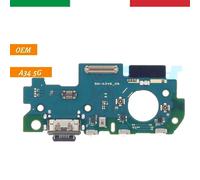 FLAT DOCK RICARICA CONNETTORE MICROFONO PER SAMSUNG GALAXY A34 5G A346 OEM