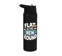 Flat è il nuovo round - Flat Earth Society Flat Earther Stainless Steel Insulated Water Bottle