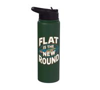 Flat è il nuovo round - Flat Earth Society Flat Earther Stainless Steel Insulated Water Bottle