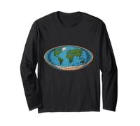 Flat Earth Citazione divertente Sembra Flat To Me Looks Flat Significato Maglia a Manica