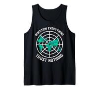 Flat Earth Design Domande Tutto Fidarsi di Nulla Canotta