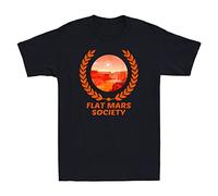 Flat Earth FE Theory Moon Landing Conspiracy - Maglietta con stampa, colore: Nero, Colore 17, L