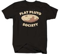 Flat Earth FE Theory Moon Landing Conspiracy - Maglietta con stampa, colore: Nero, Colore 18, L