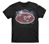 Flat Earth FE Theory Moon Landing Conspiracy Printed T Shirt Black, Colore: 13, L